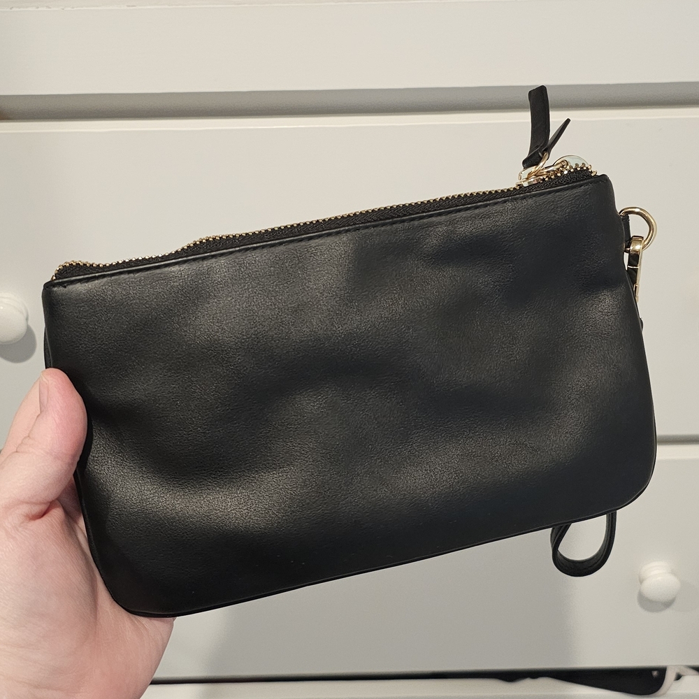 Nine West Elegant Black Wristlet Clutch - Picture 3 of 4